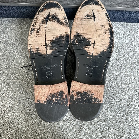 Cole Haan Men's Washington Grand Laser Wingtip Oxford Black Style C23999, Sz 13 - Picture 9 of 12